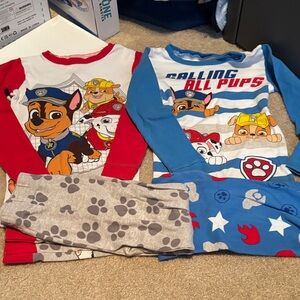 🌈4/$25🌈 Paw Patrol Kids Pajamas, Set of 2 - Red, Blue, Gray